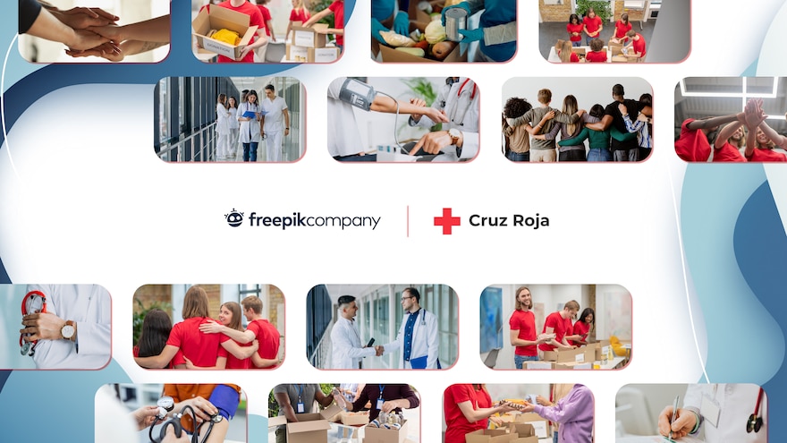 Freepik Company and Spanish Red Cross Collaboration