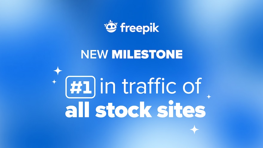 Freepik ranks first in traffic of all stock sites