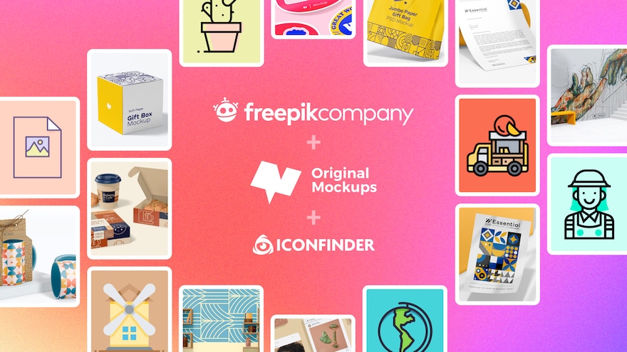 Freepik company strengthens its international character by acquiring the Colombian Original Mockups and the Danish Iconfinder